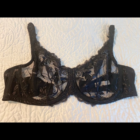 Soma Intimates Black Lace Unlined Bra - Picture 1 of 6